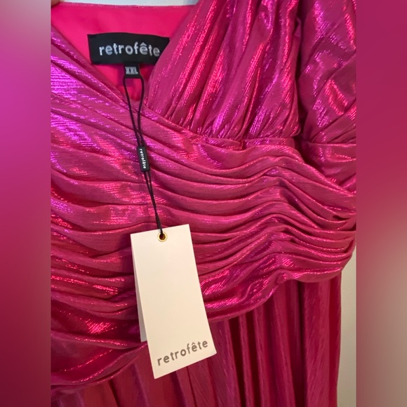 Metallic Pink Belle of the Ball Doss Dress (sold out online!) by Retrofête (NWT) - Picture 9 of 14